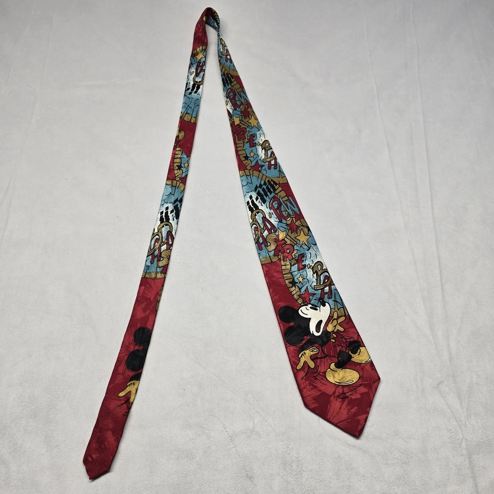 Mickey‎ Unlimited Mickey Mouse Comic Style Tie 59x3.5 Vintage